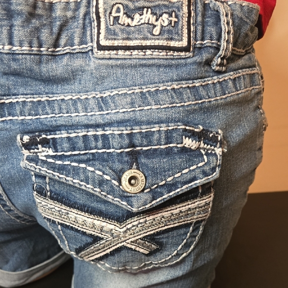 Amethyst Jeans Pants - Amethyst Blue Jean Shorts